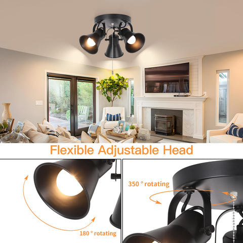 SEEBLEN adjustable-heads track light directs beams where needed for kitchen tasks.