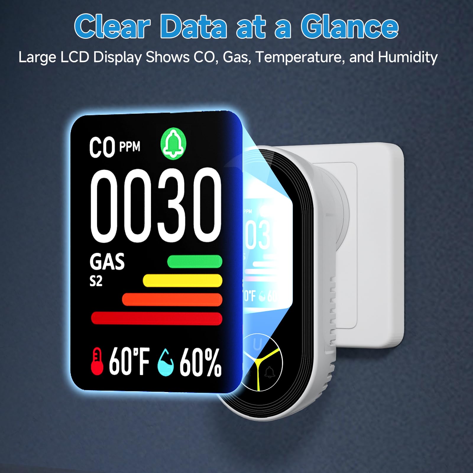 Seektain portable CO detector ideal for camping trips.