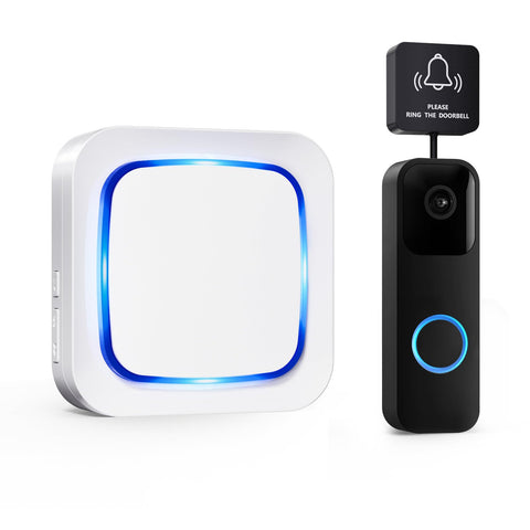 Seektain wireless doorbell transmitter for Blink compatibility delivers instant alerts.
