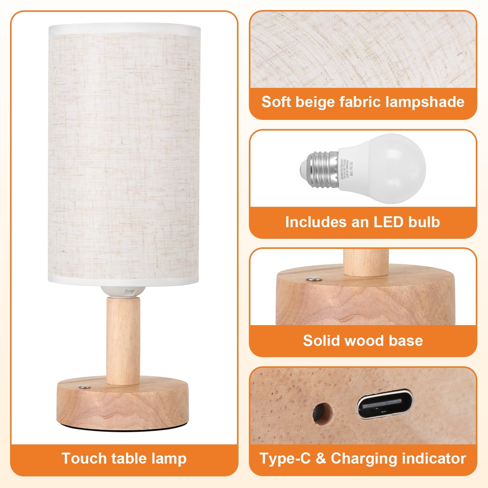 SEENSINY compact design fits small spaces like nightstands or camping tables.