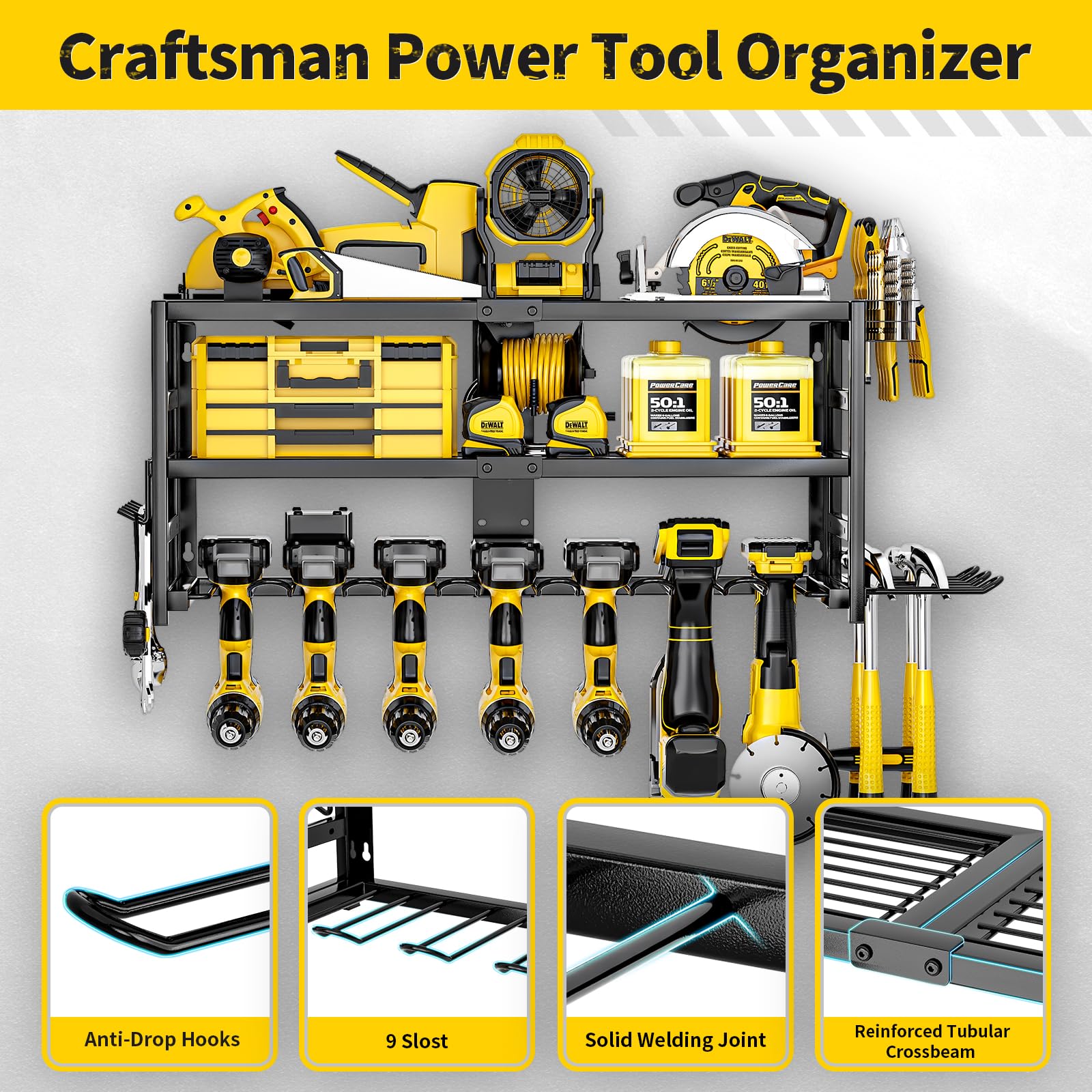 SEENWUUN side hammer and pliers holders add convenient organization