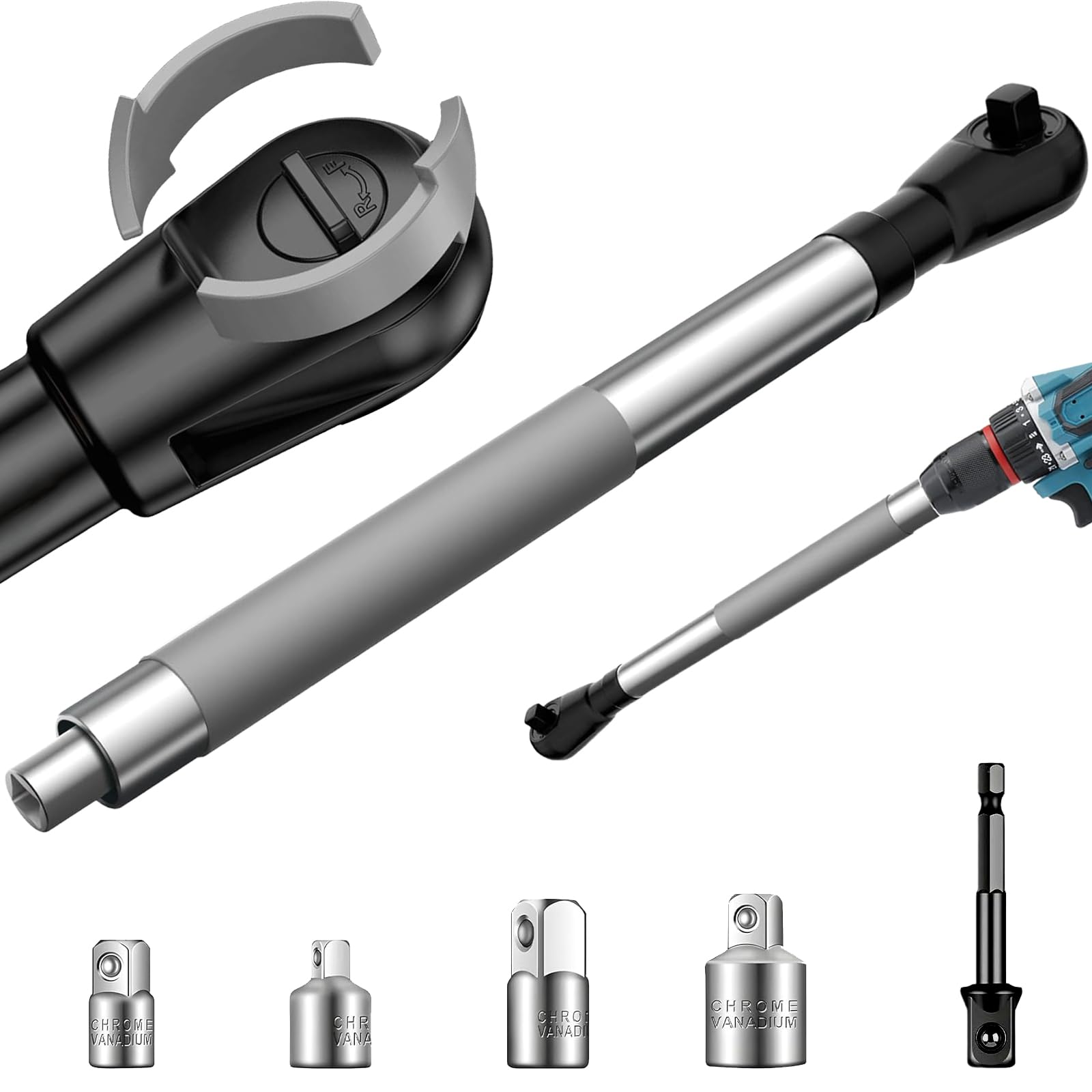 SEEPBER offset extension wrench in compact profile for tight spaces like engine bays