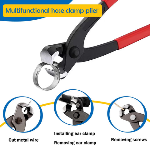 Seept ear clamps provide 360-degree tightening for secure fits.