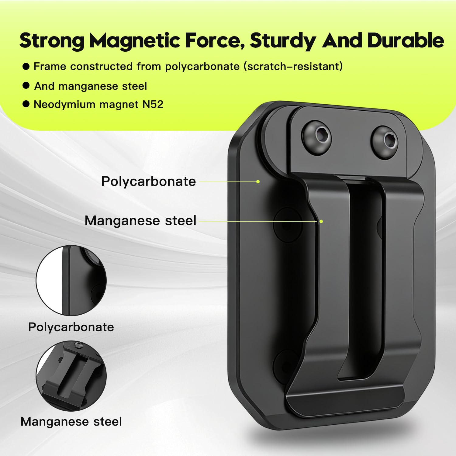 SEESE reliable magnetic clip for outdoor repairs where a toolbox won’t fit.