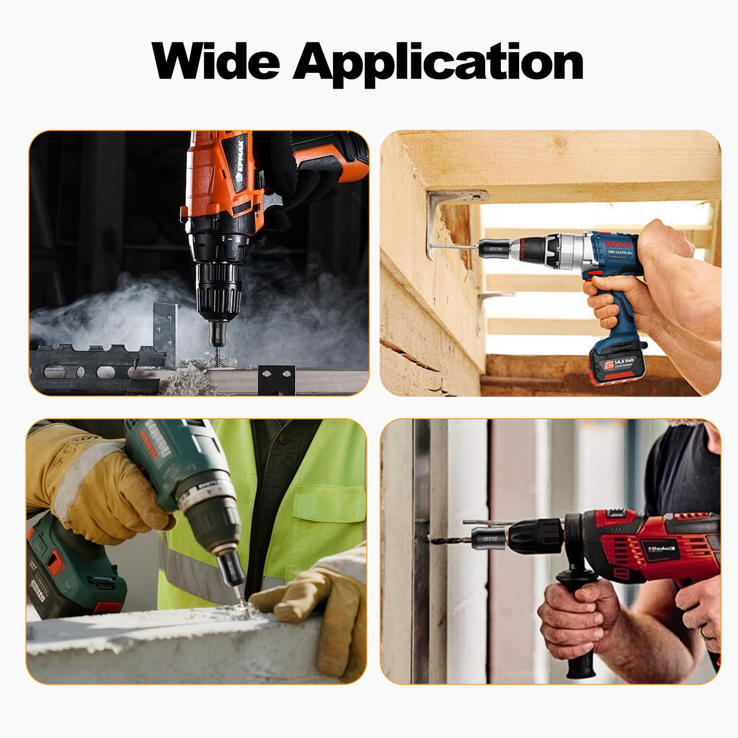 SEESE magnetic ring compatible with hex bits and drill drivers