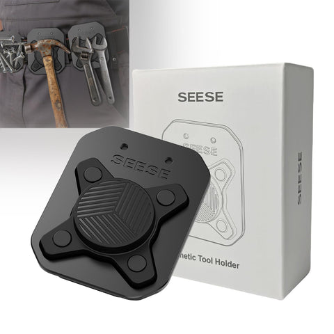 SEESE strong magnetic tool holder belt clip keeps tools secure and within reach.