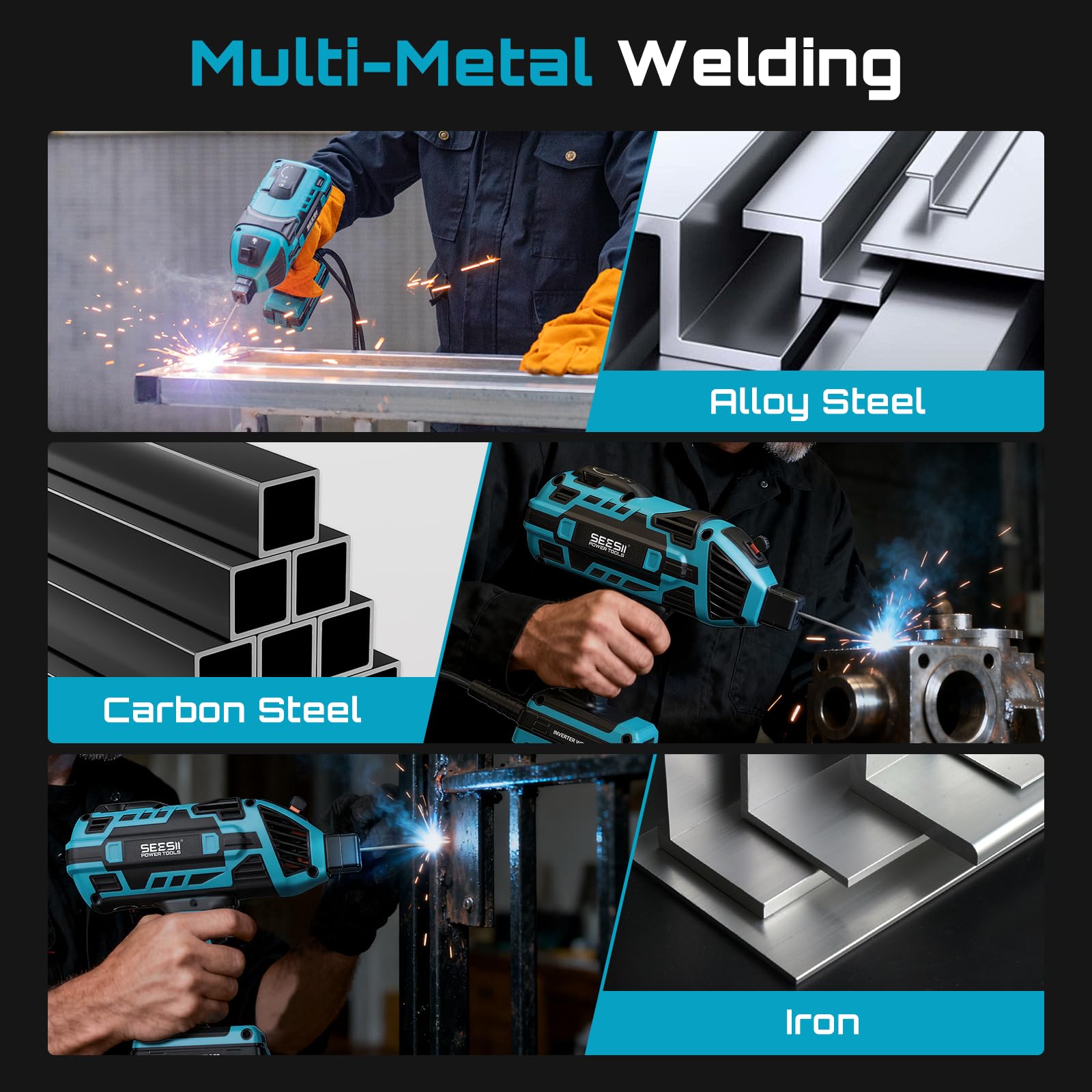 Seesii 20-rods pack supports versatile metal projects.