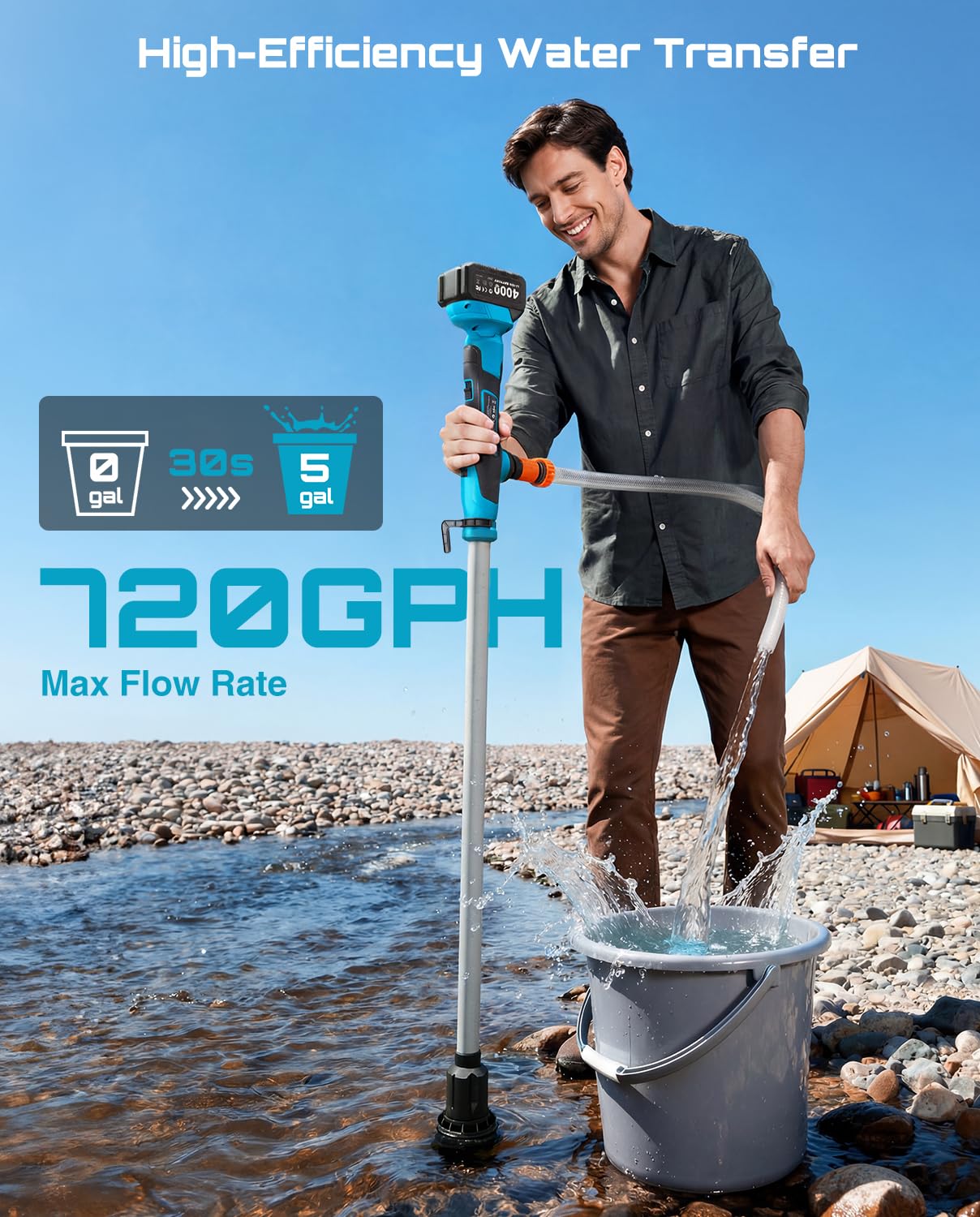 SEESII 38-inch aluminum submersible barrel reaches deep water with ease
