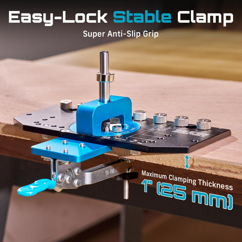 SEESII anti-slip quick clamp keeps work secure with single-handed adjustment.