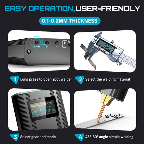 SEESII battery spot welder rechargeable battery enables cordless use