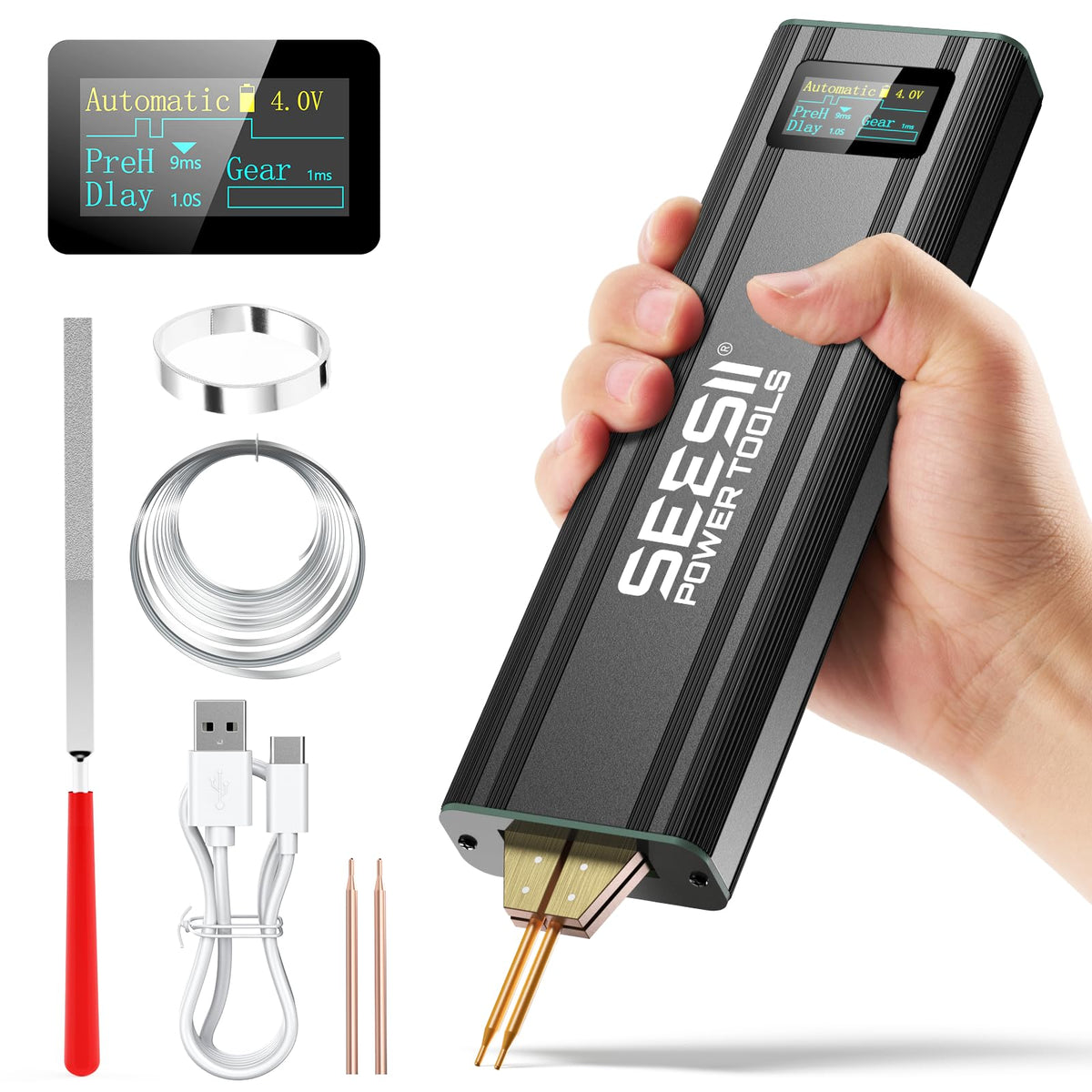 SEESII battery spot welder wireless portable for on the go nickel welding
