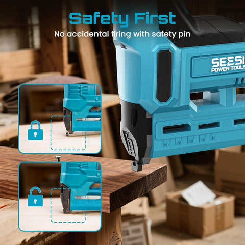 Seesii carrying case and accessories organized for transport