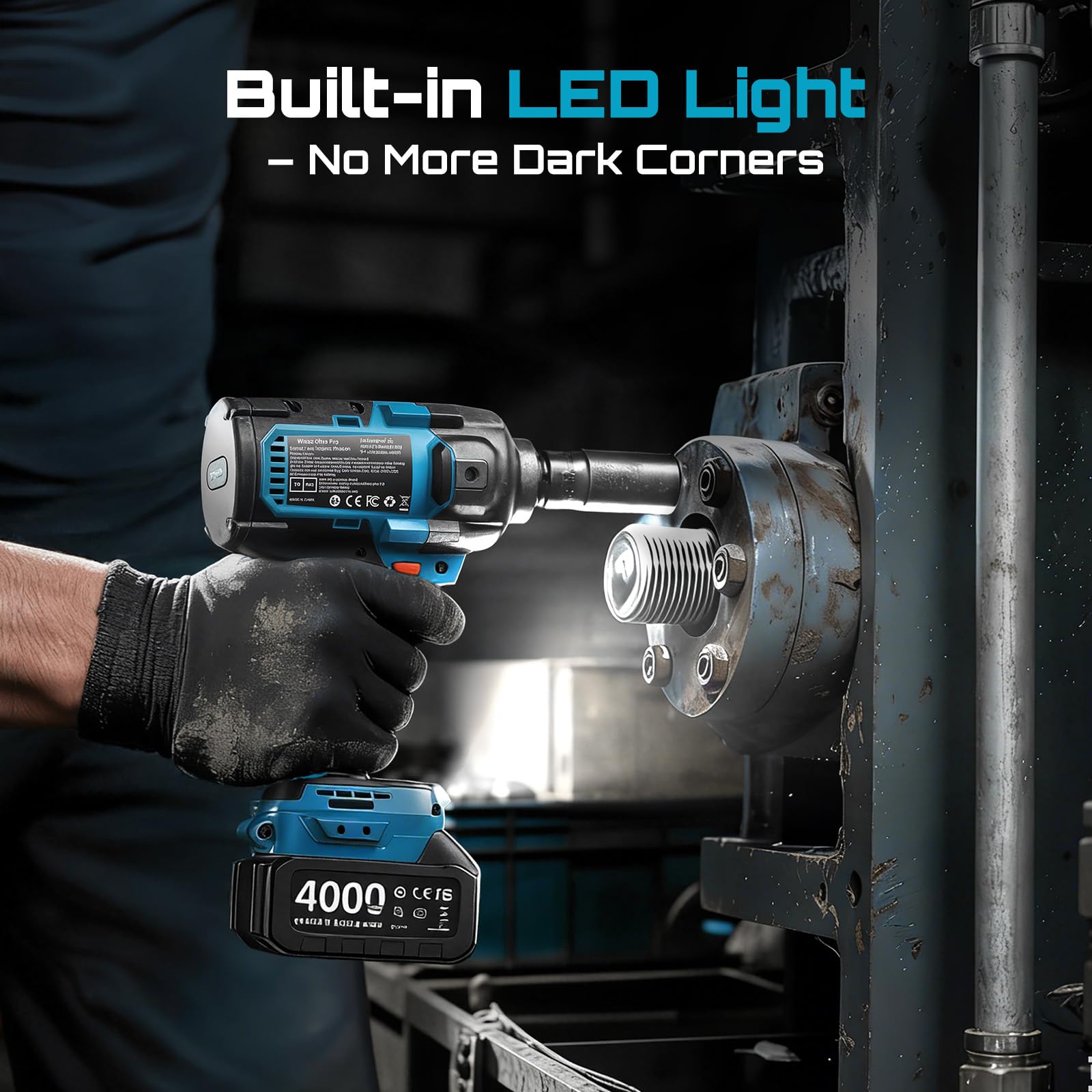 Compact design fits cramped engine bays and wheel wells.