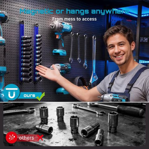 Seesii compact socket set stored neatly in a toolbox