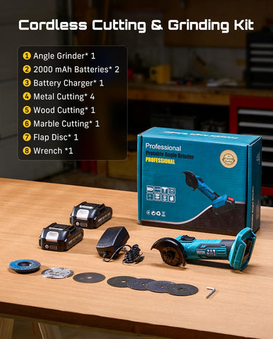 Seesii portable cordless grinder for indoor and outdoor projects.