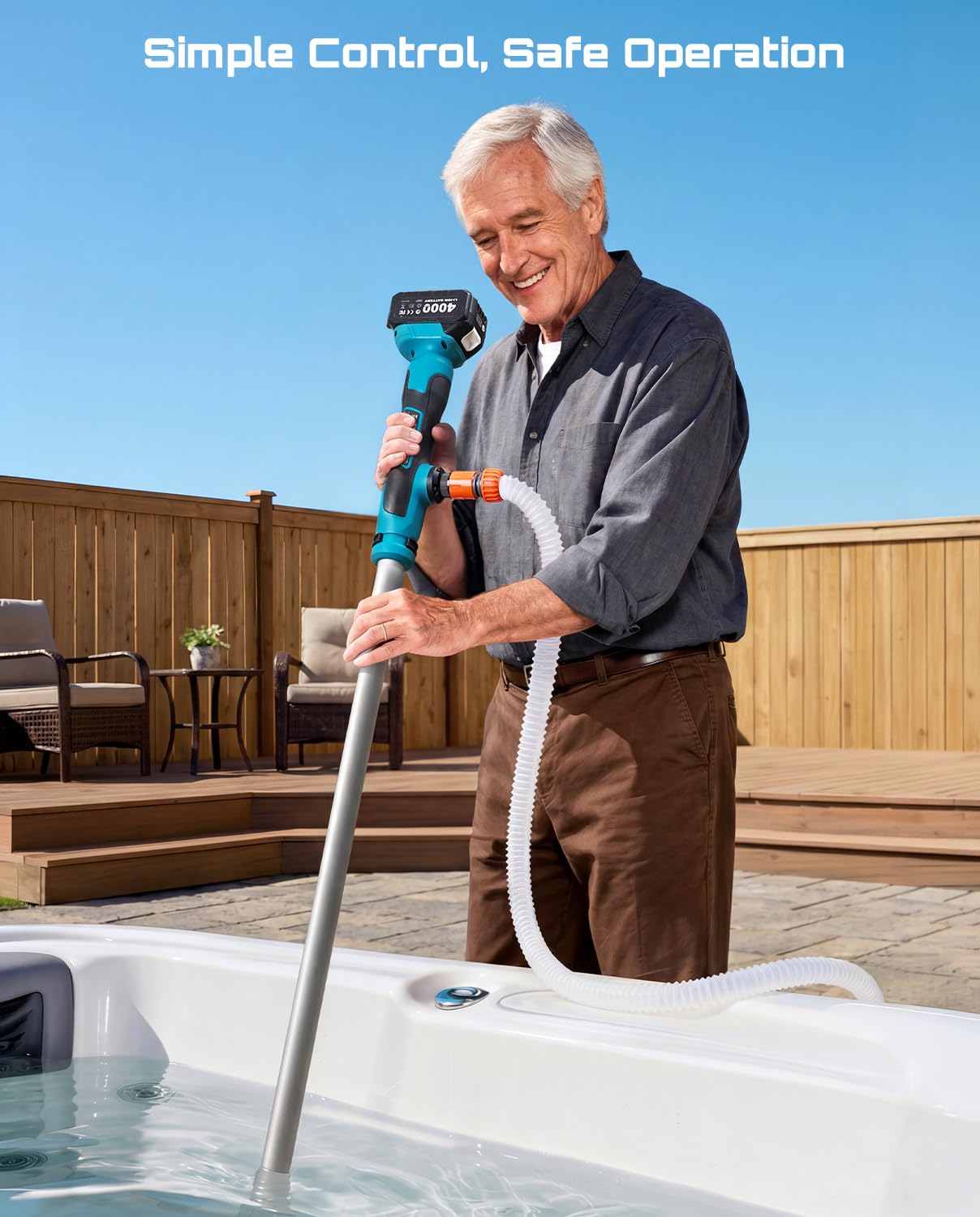 SEESII pump delivers up to 720 GPH for fast draining