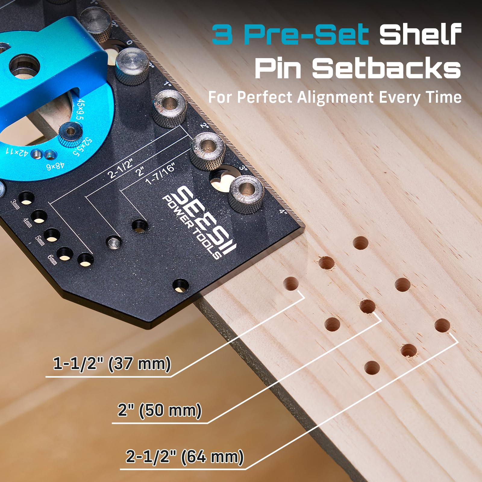 SEESII dual-bearing guide reduces friction for smoother drilling.