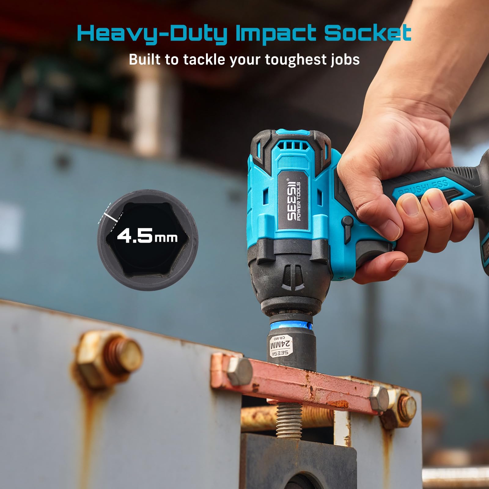 Seesii sockets optimized for 1/2-inch drive impact wrenches