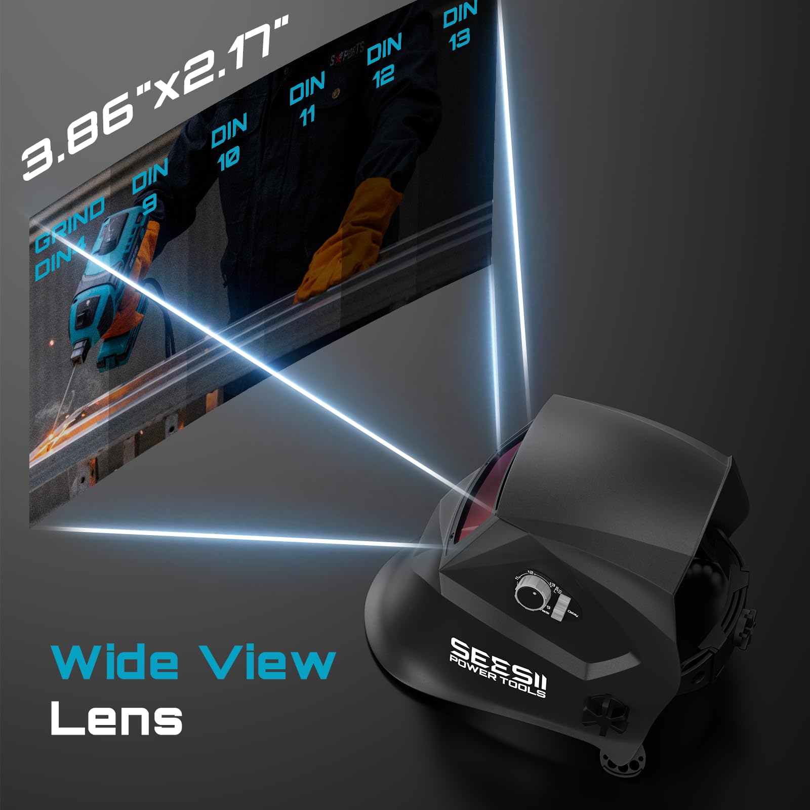 Seesii ground clamp ensures solid electrical contact.