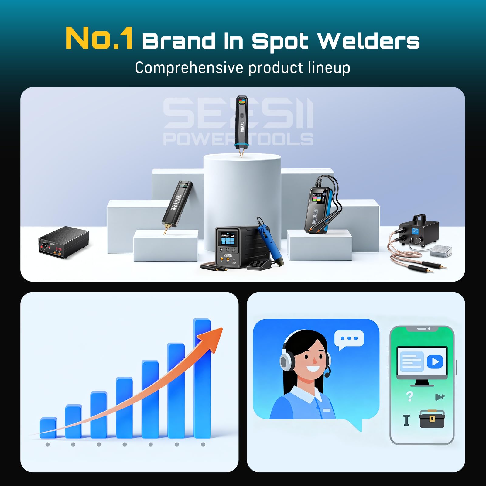 SEESII handheld welding pen design for cable-free operation