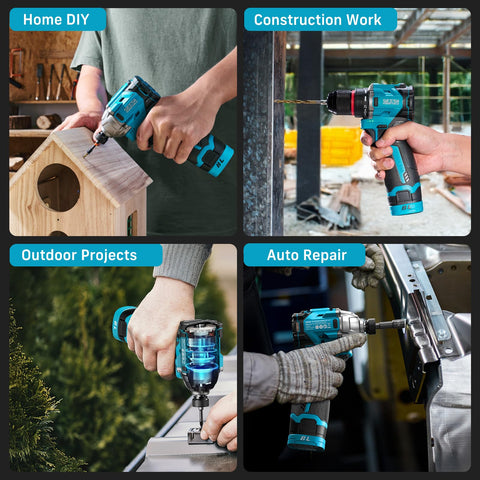 Seesii built-in LED lights illuminate tight spaces during tasks.