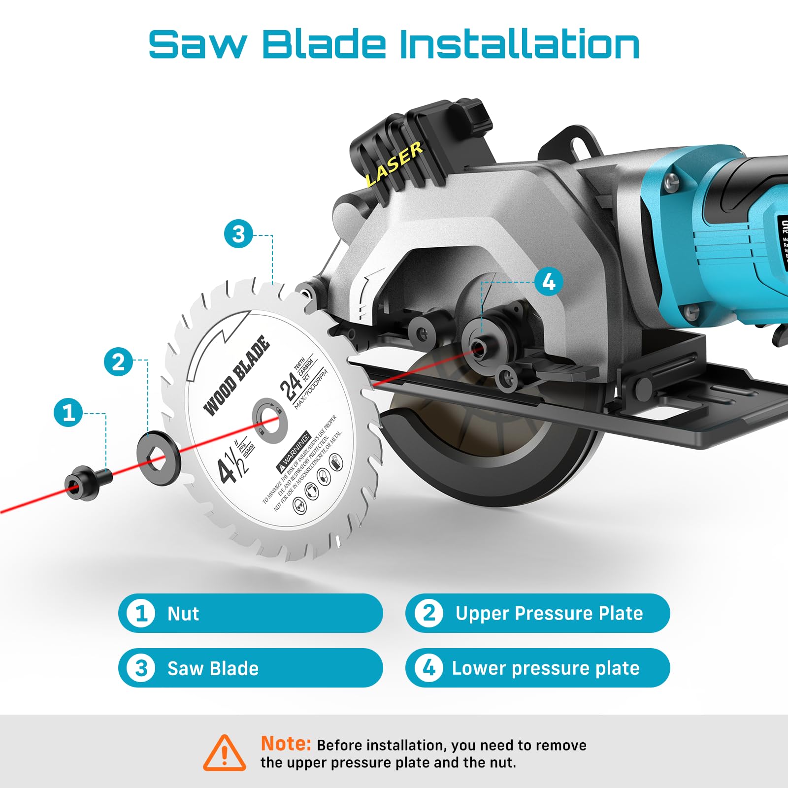Seesii mini circular saw corded power for steady performance.