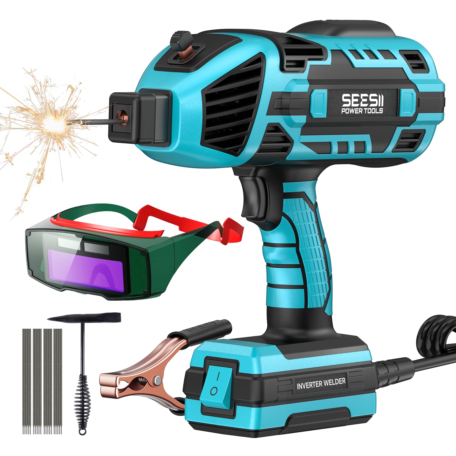 Seesii portable welder handheld body enables easy one-handed operation.