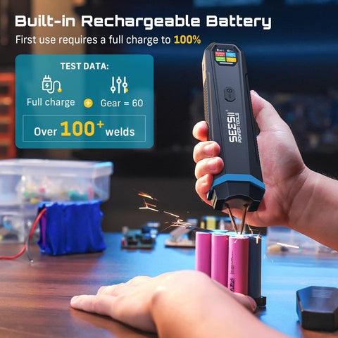 SEESII rechargeable welding battery enabling cordless field repairs