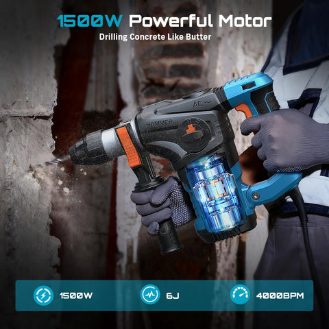 Seesii rotary hammer 4-function dial highlights versatility