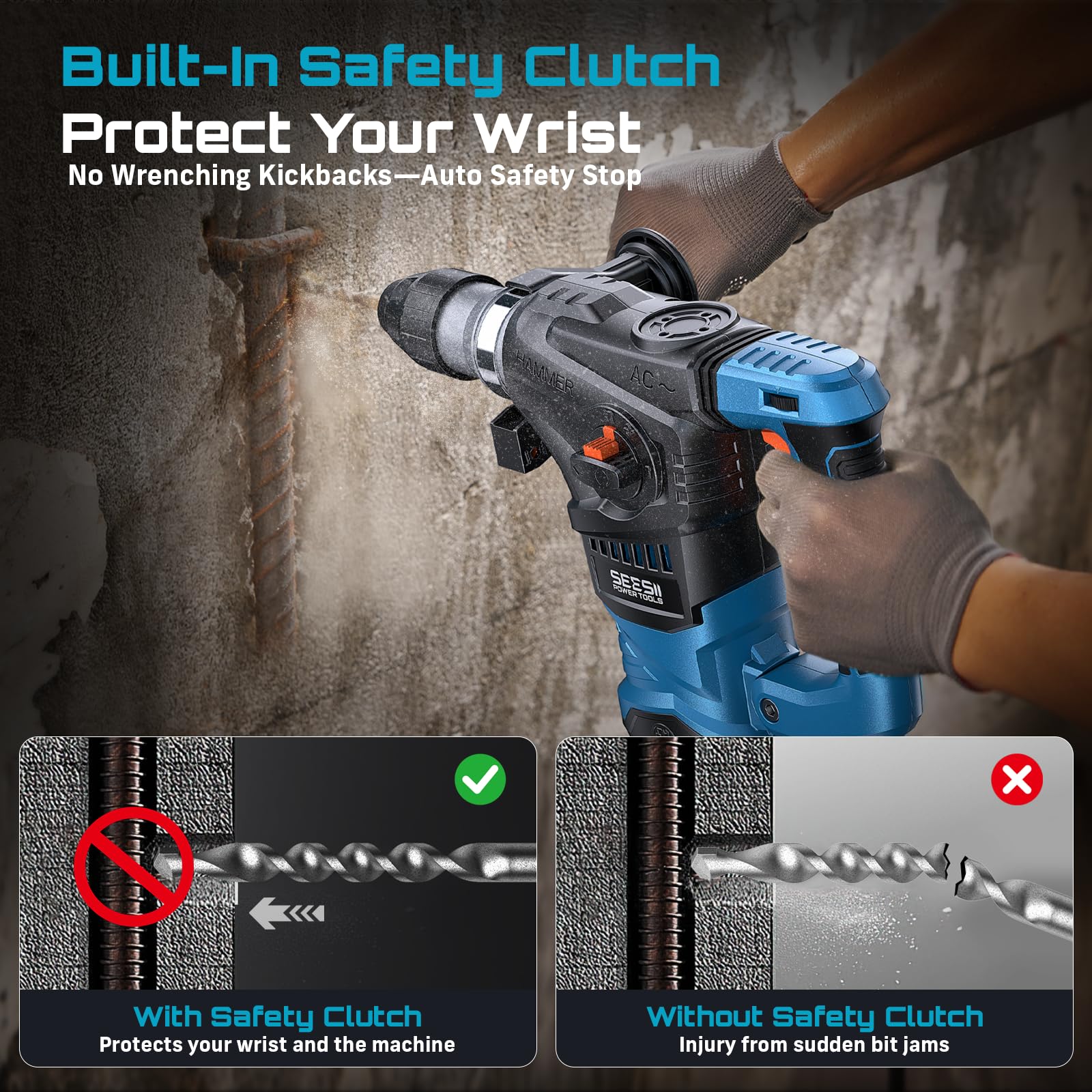 Seesii anti-vibration design reduces user fatigue during work