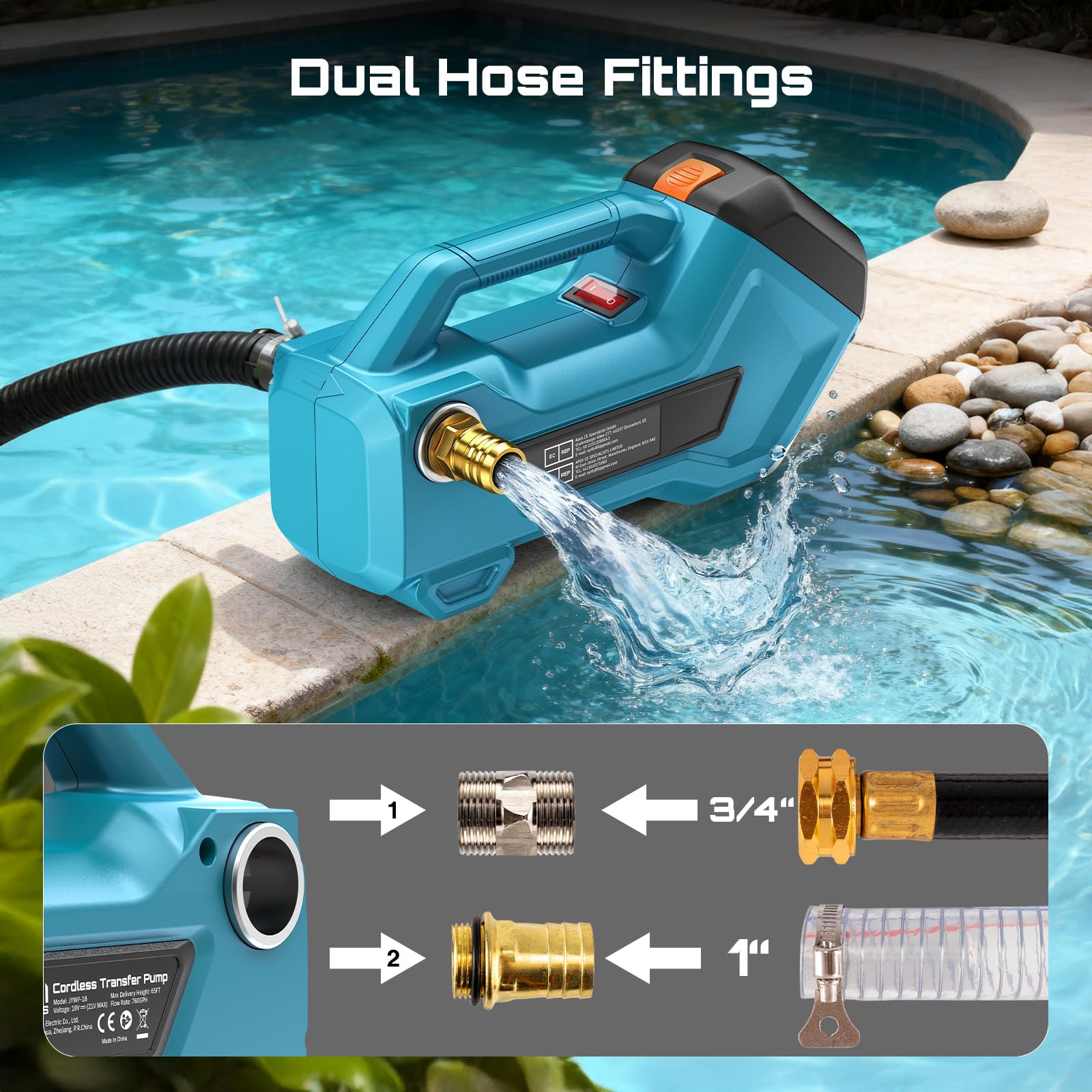 SEESII 2.6 ft suction lift for accessible water sources