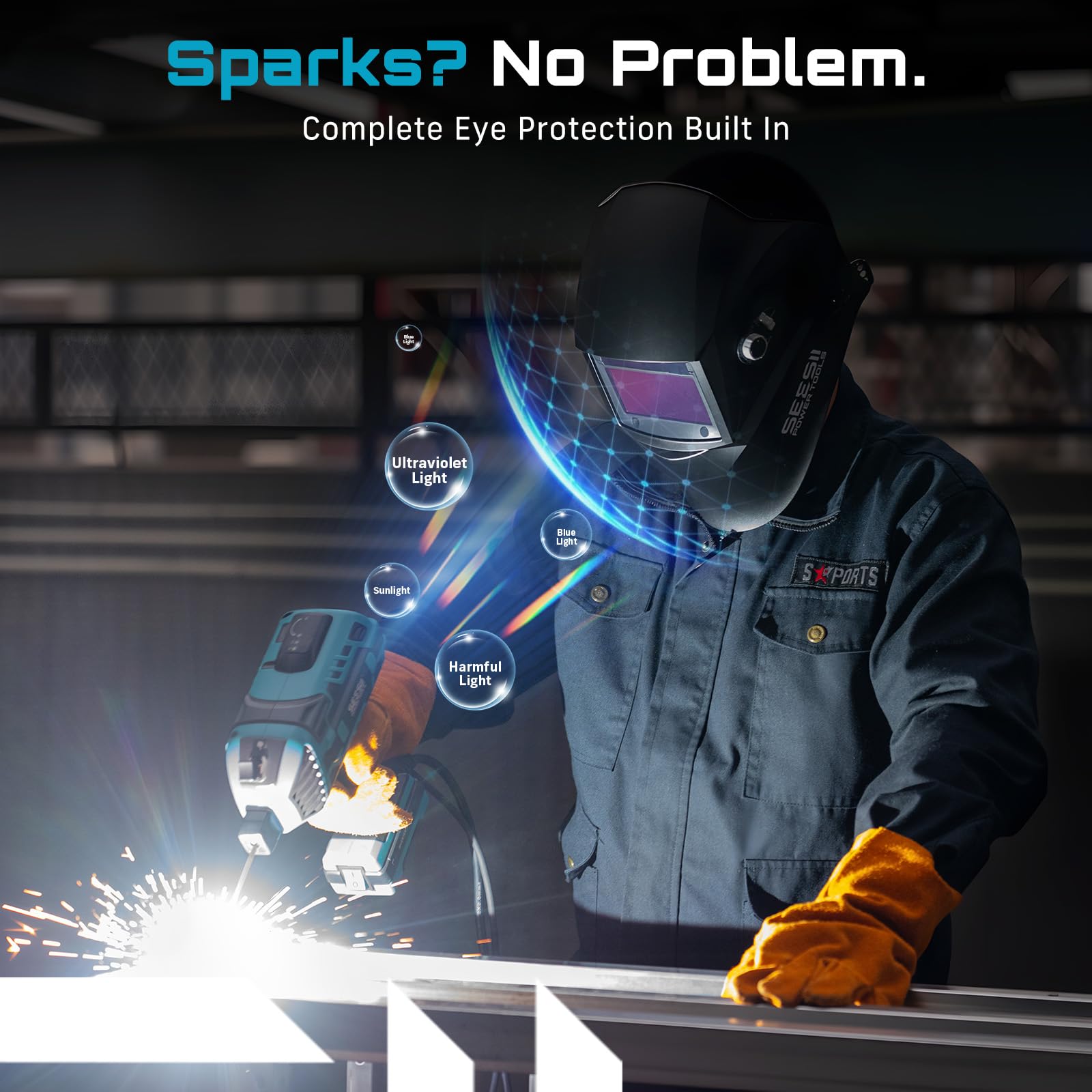 Seesii welding brush preps metal surfaces.