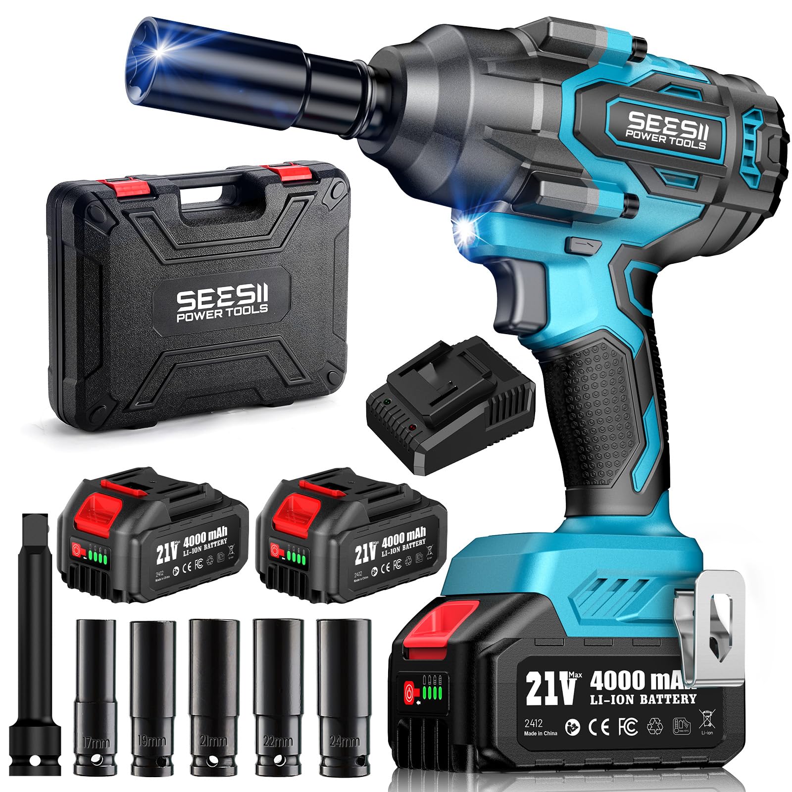 Seesii WH760 battery pack powering extended sessions for tough automotive jobs.