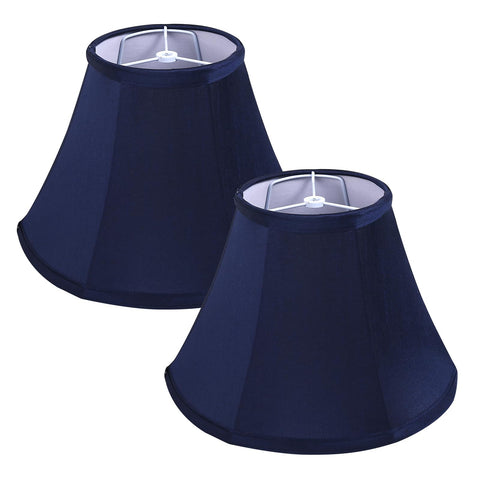 SEEYUAN KD blue lamp shades close-up of natural faux silk fabric showing texture and warmth