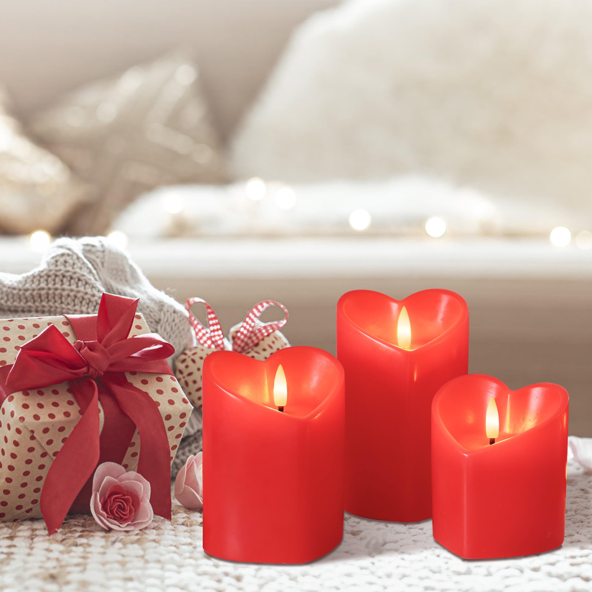 SEHNSY bedside nightstand candle adds ambient light
