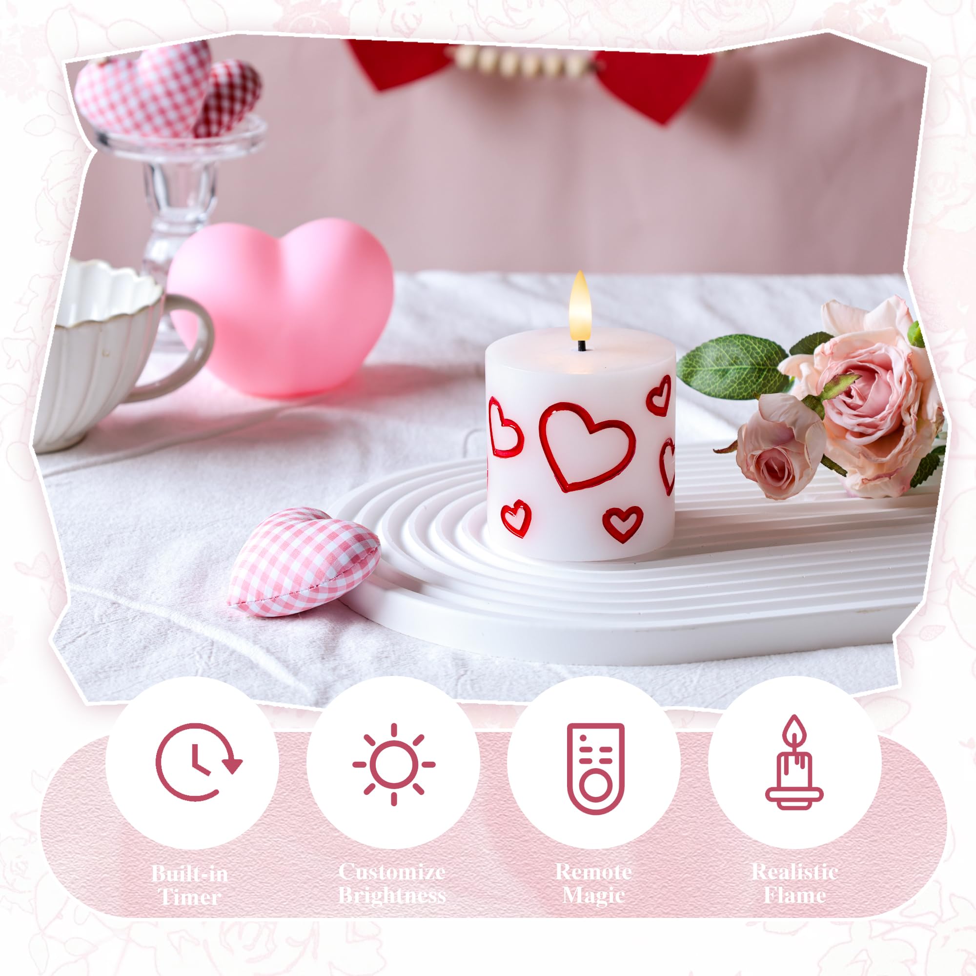 SEHNSY remote-control candle with timer for easy, automated evenings.