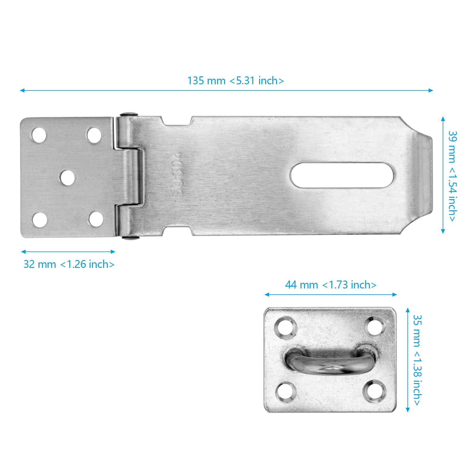 SEHOI heavy-duty security hasp with mounting screws for reliable installation