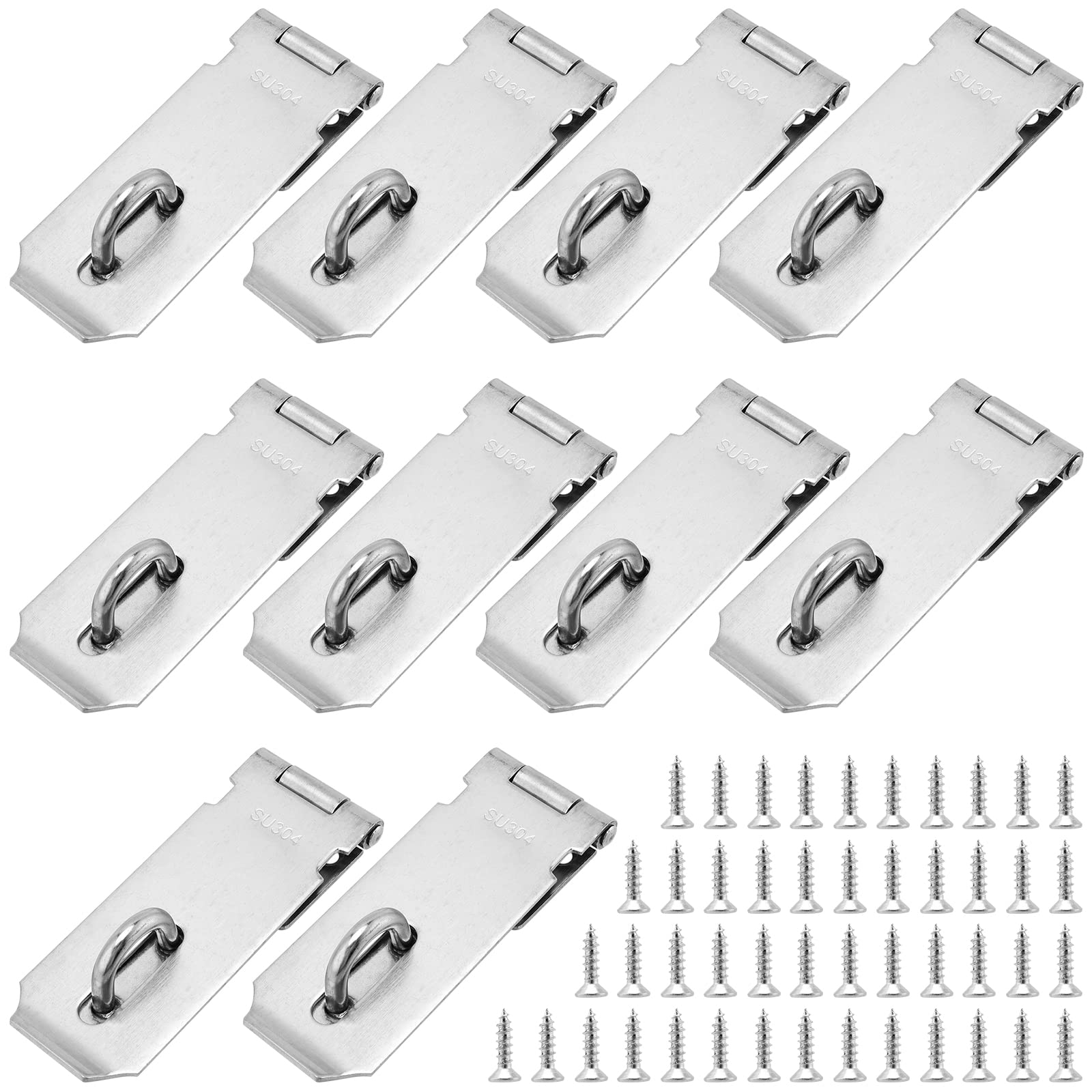 SEHOI stainless steel padlock hasp assembly for durable outdoor use