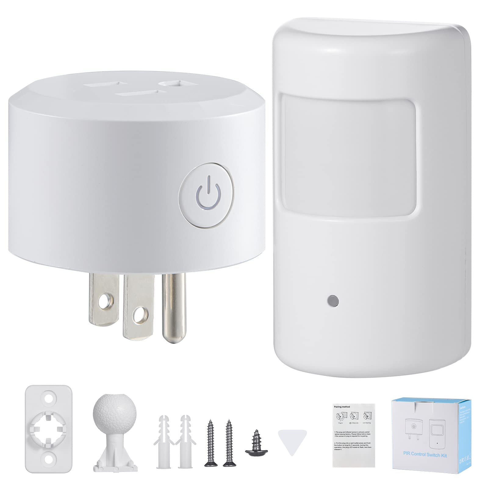SEHOMY Motion Sensor Switch range graphic showing detection zones.