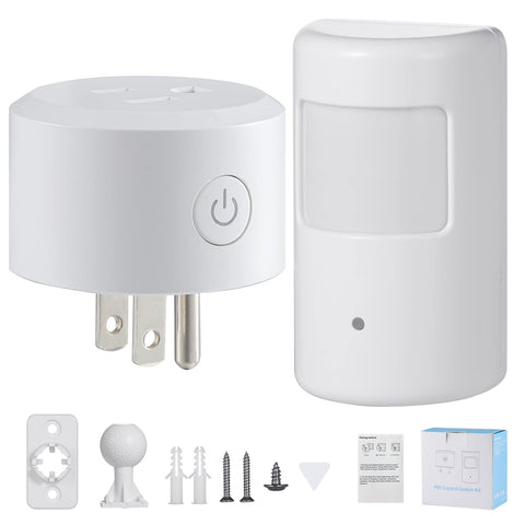 SEHOMY Motion Sensor Switch range graphic showing detection zones.