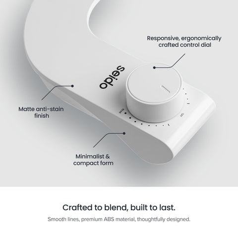 Seido Origin 1.0 slim-profile design fits modern bathrooms.