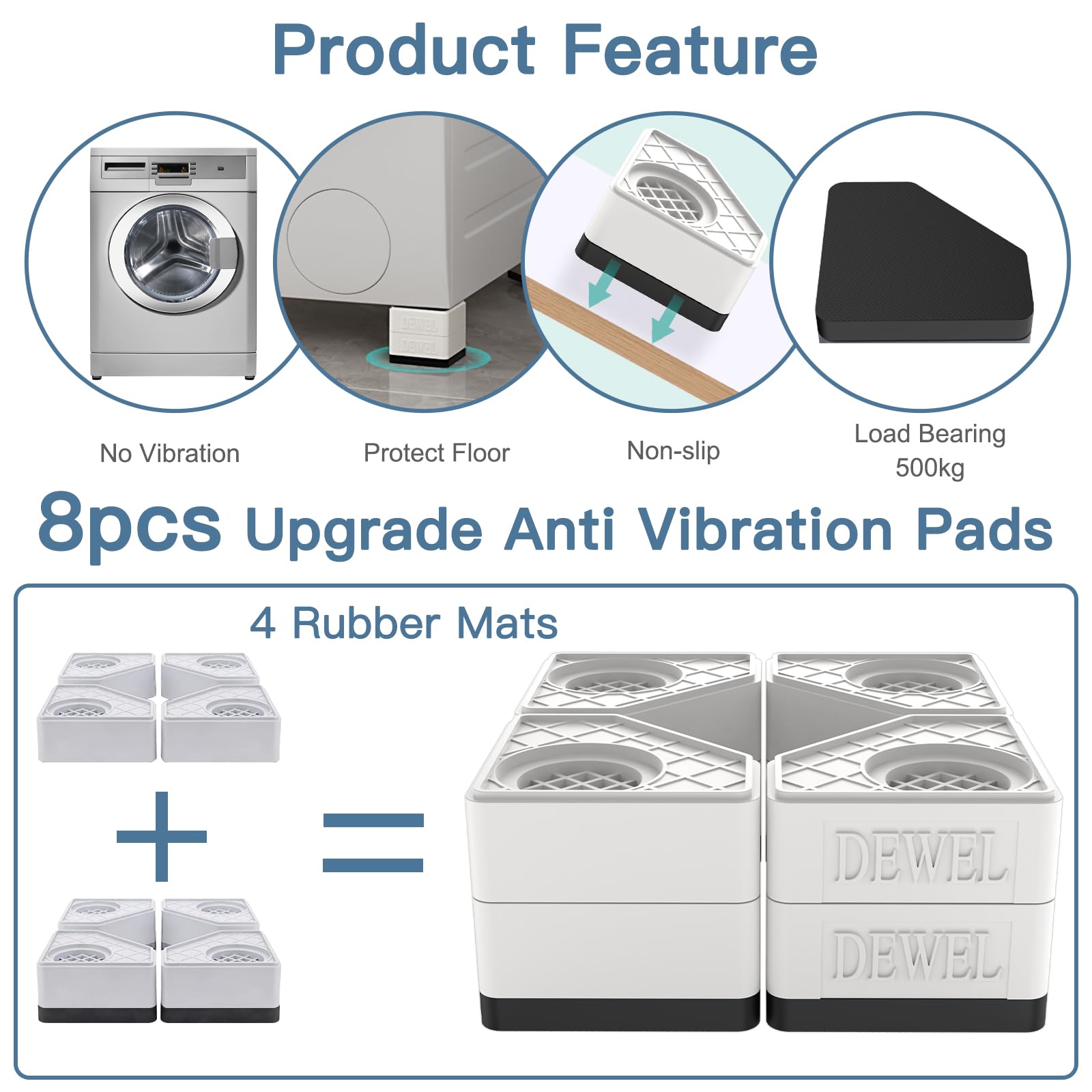 SEISSO washer dryer pedestals side view elevating appliances for protection