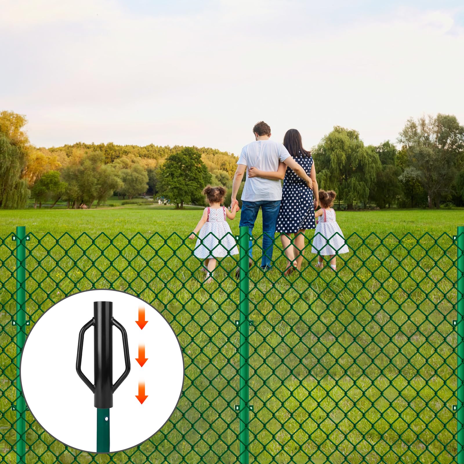 Sekcen heavy-duty T-post driver withstands frequent use on tough jobs.