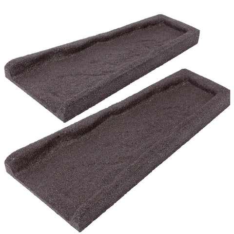 Sekcen rubber downspout splash block brown diverts water from foundation