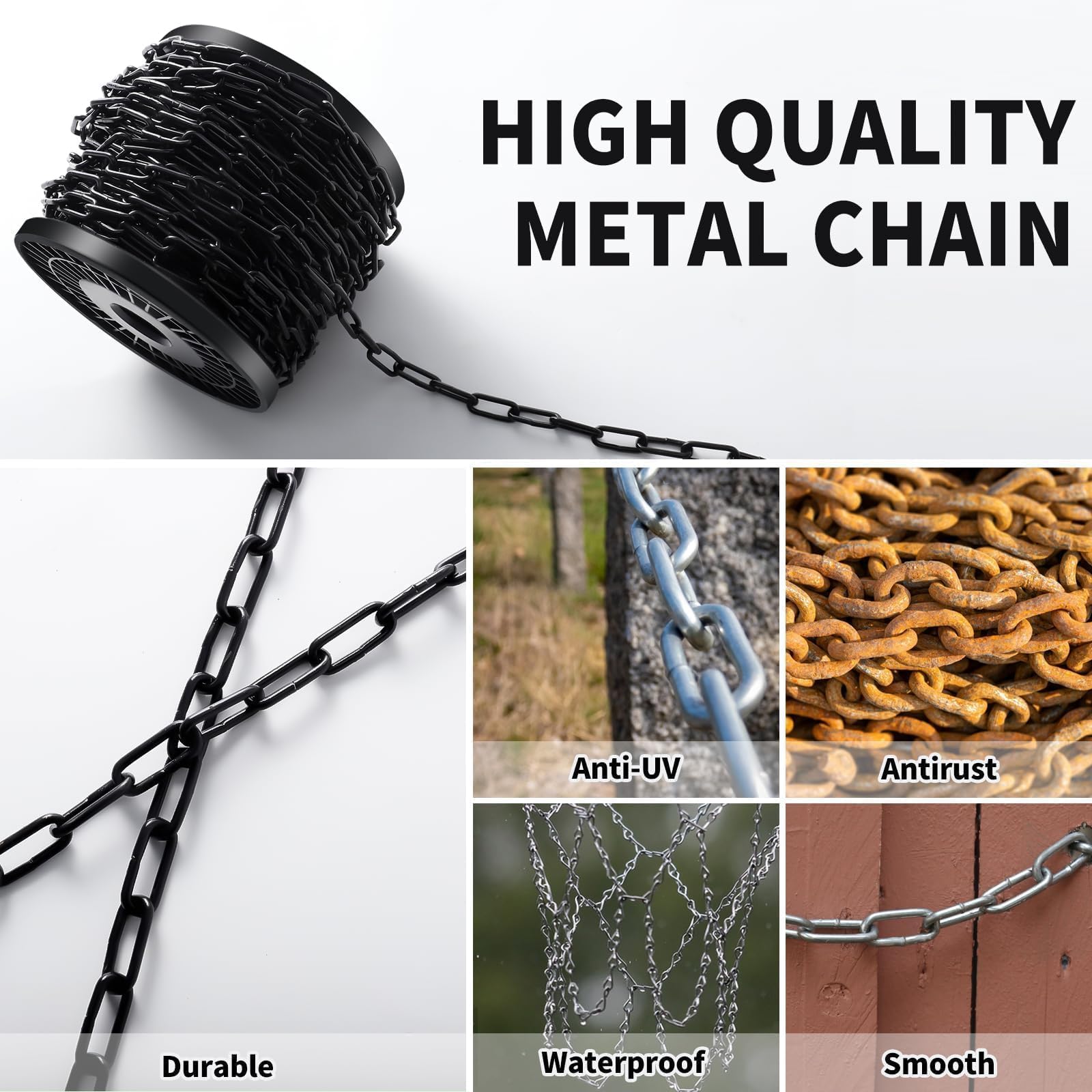 Sel Natural flower pot hanging chain stabilizing pots against wind