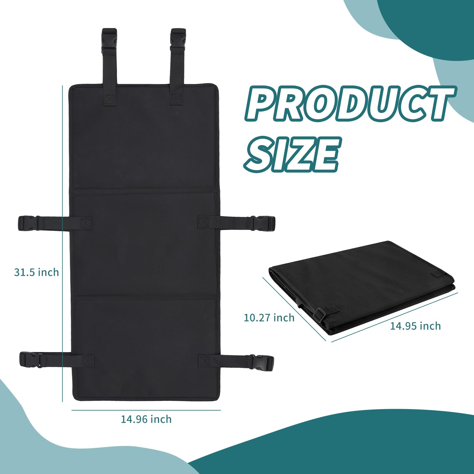 Selacca Pool Ladder Guard folded design allows compact storage and easy transport.