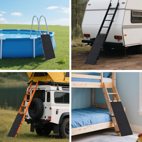 Selacca-wide applicability covers bunk bed ladders, household ladders, playgrounds, and pool ladders.
