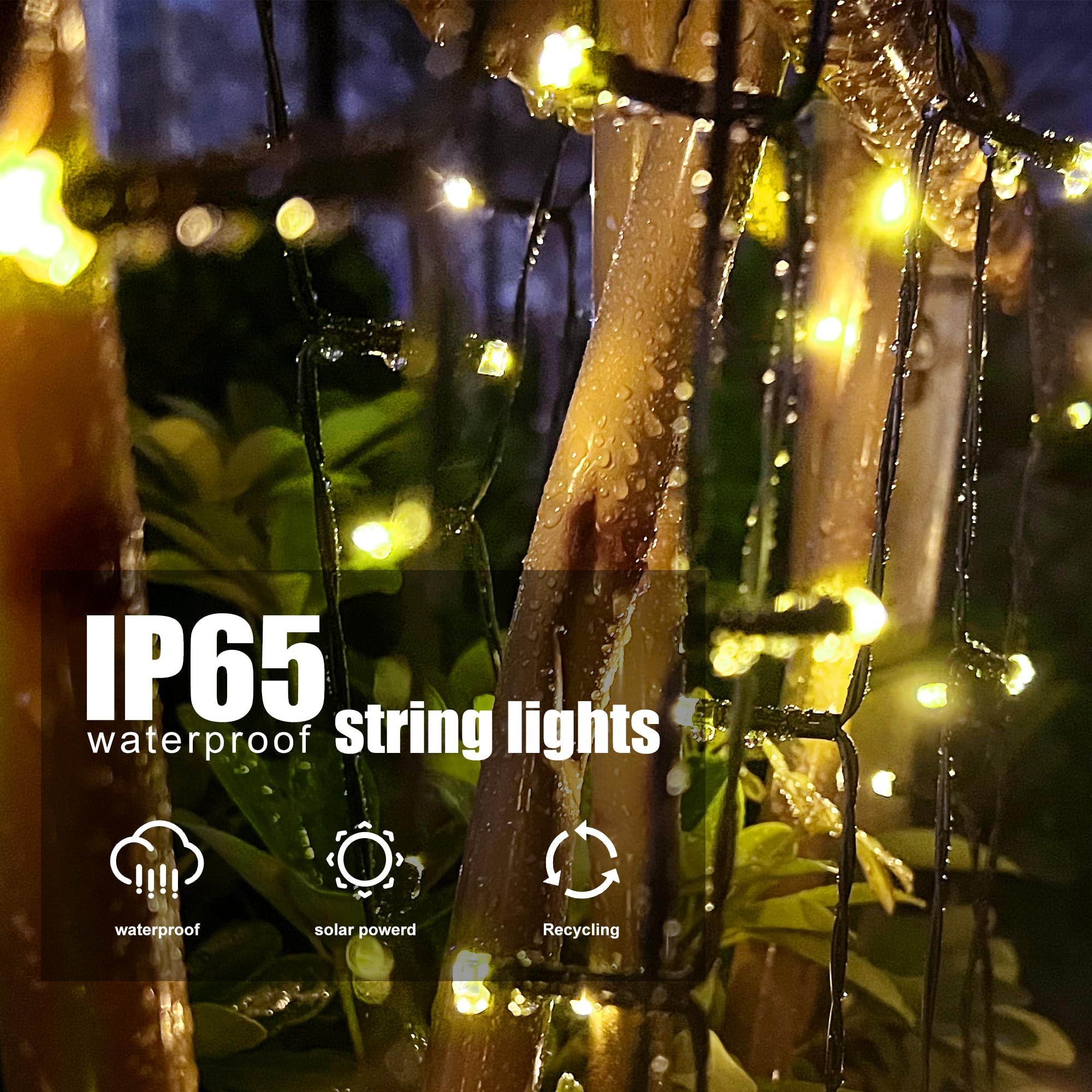 Selarlyt warm white outdoor lights create a cozy, inviting evening glow.