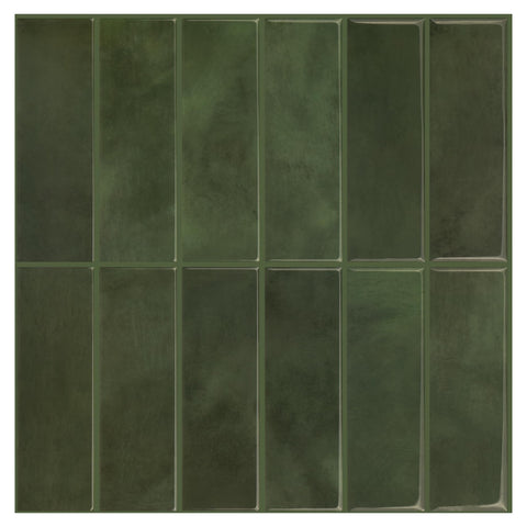 SELECT LIGHTING green 12 x 12 inch panel enhances fireplace area