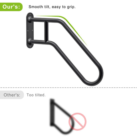 SELEWARE 45-degree downward section extends grip toward stairs